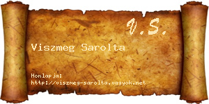 Viszmeg Sarolta névjegykártya